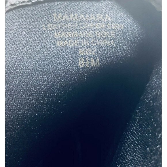 Anne Klein Womens Mamnara Black Leather Ankle Boot - Picture 8 of 8